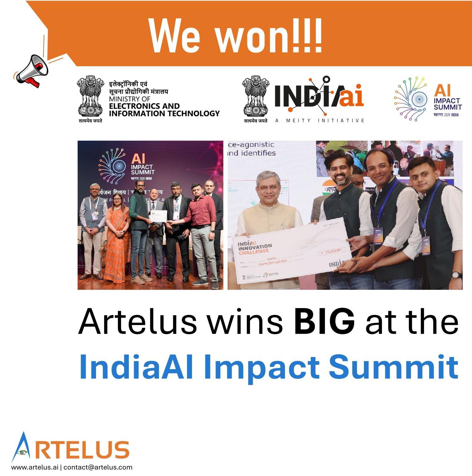 Artelus Wins Big at the IndiaAI Summit 2026