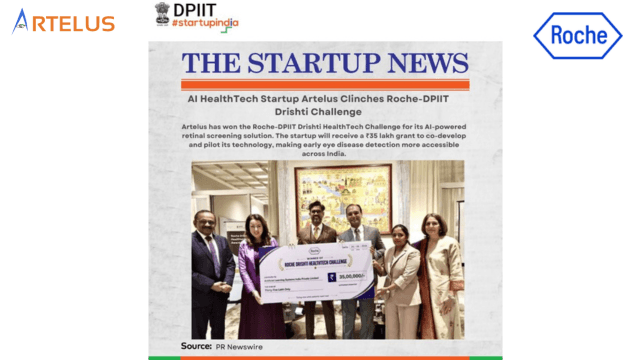 AArtelus wins Roche Drishti HealthTech Challenge